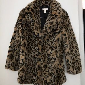 Faux fur jacket. Worn once